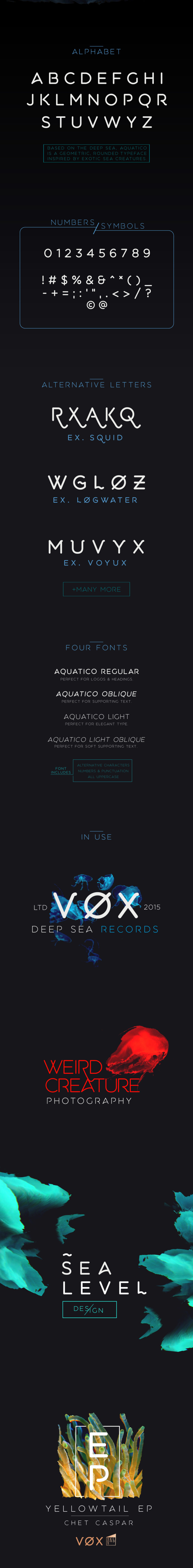 aquatico free font