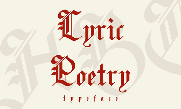 lyric-poetry-typeface